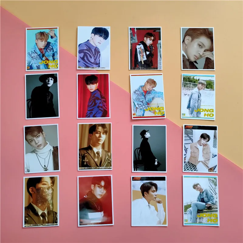 16 шт./компл. KPOP ATEEZ Aurora TREASUREEP FIN ALLTOACTION Wonderland DazzlingLight Фотокнига 52*74 мм LOMO Card