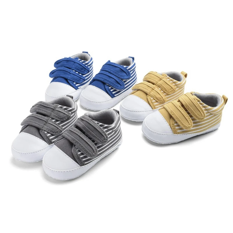 Baby Toddler Shoes Classic striped canvas shoes baby casual shoes baby slip breathable casual shoes