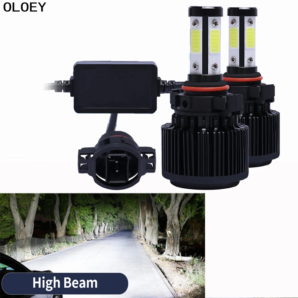 

2 Pcs LED Car Headlight With Canbus 50W 6000K H7 LED H4 H1 H11 H3 9005 9006 Auto Headlamp Fog Light Bulb12V 24V Auto Head Lamp