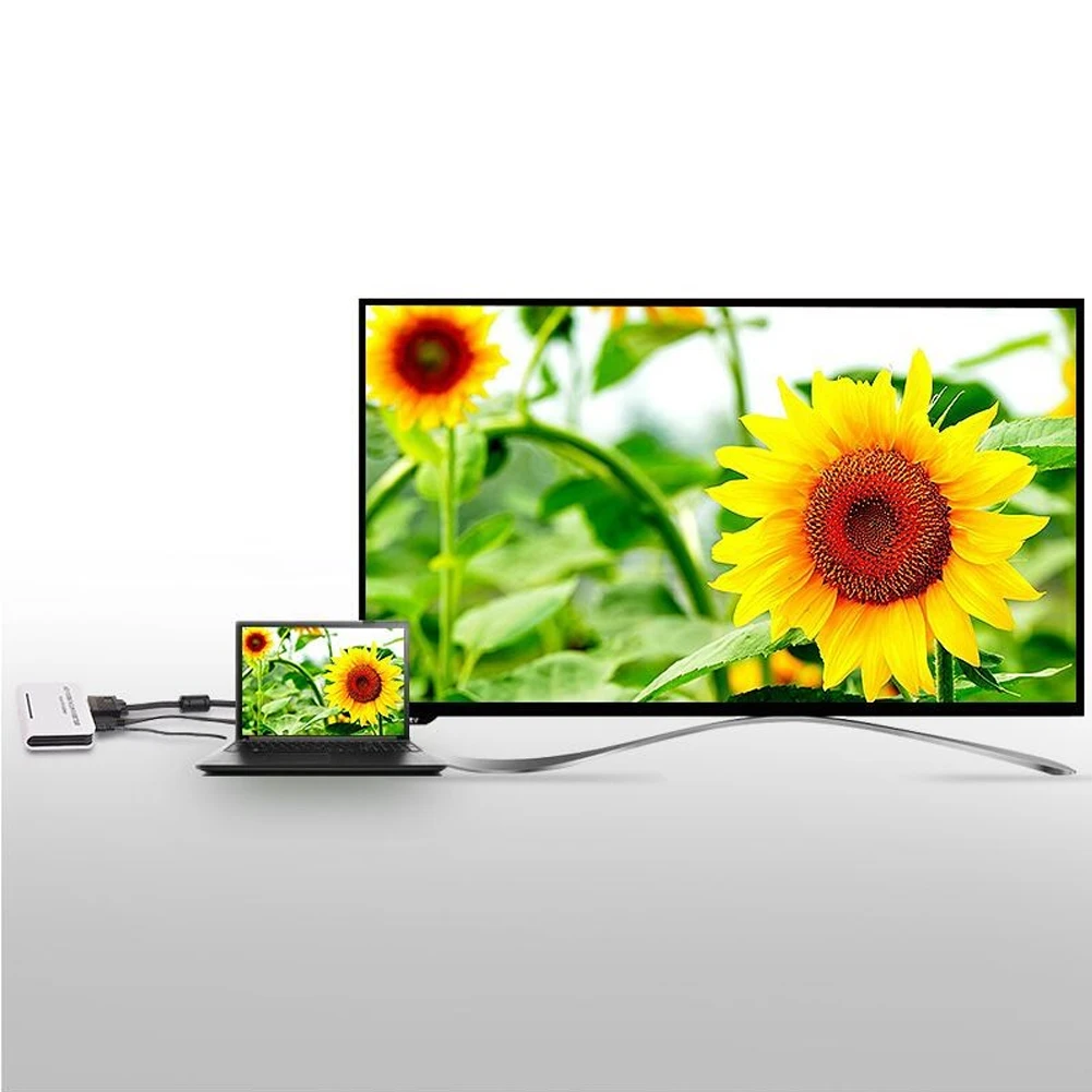  Plug And Play portatile VGA A HDMI 1080P Uscita HD Audio AV TV HDTV PC Video Cavo Convertitore di H