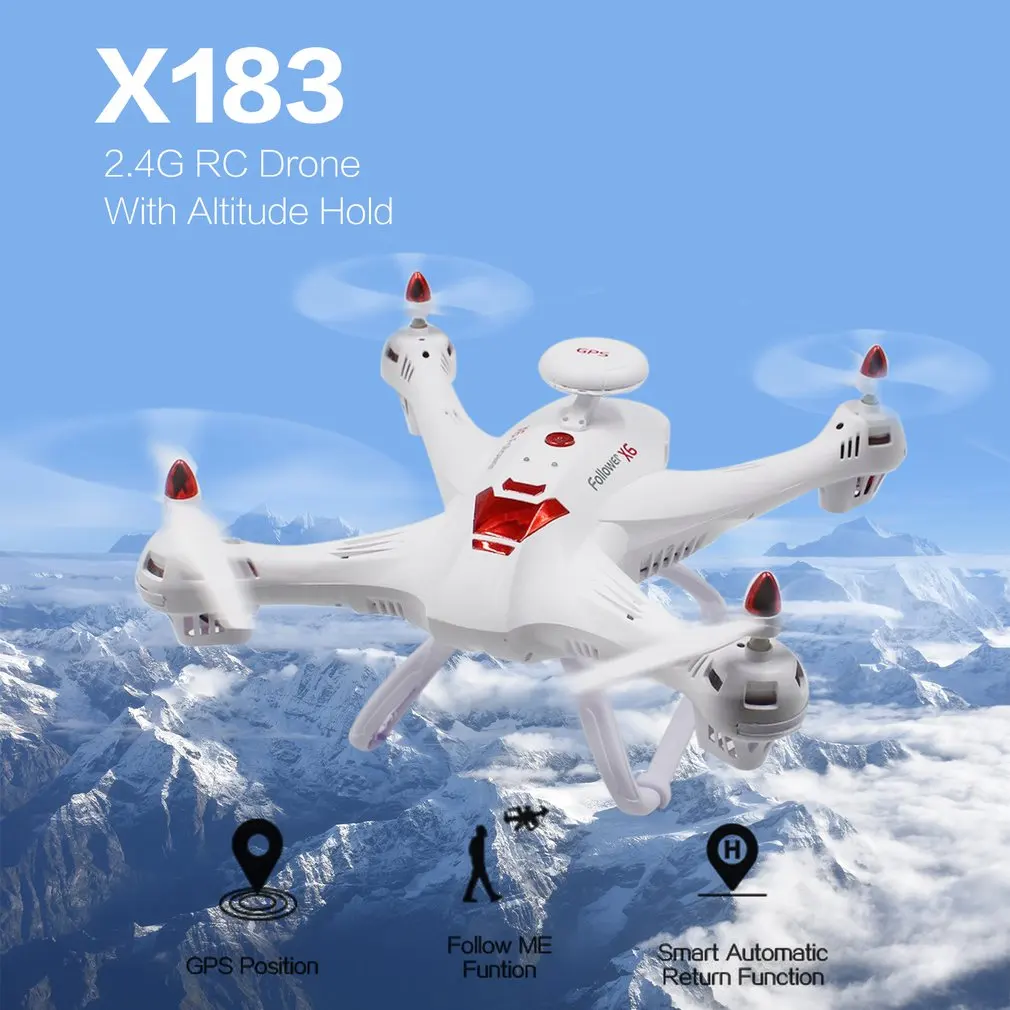 

X183 2.4G RC Drone Headless Mode Altitude Hold One Key Return Mini Remote Control Quadrocopter