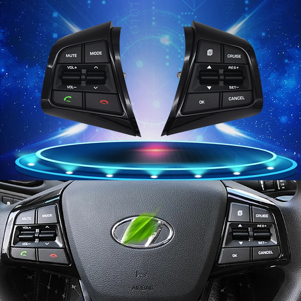 Для hyundai CRETA 2.0L IX25 руль круиз-контроль Кнопки Дистанционного управления Bluetooth Кнопки громкости переключатели автомобильные аксессуары