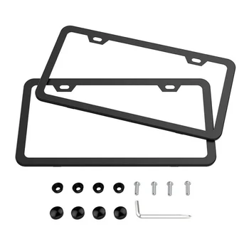 

Stainless Steel License Plate Frame Regulation Plate Frame Tag Holder For Canada License Plate Cover Protector