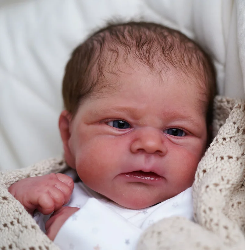 Npk 17inch Reborn Doll Kit Elijah Lifelike Soft Touch Flexible Fresh Color Unfinished Doll Parts