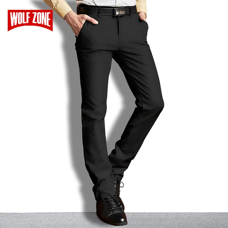 

Spring Summer Pants Men 2019 Brand New Breathable Men Trousers Elastic Straight Casual Mens Pants Full Length Size 29-40
