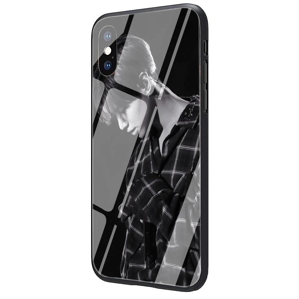 EWAU KPOP SHINee Taemin закаленное стекло чехол для телефона чехол для iPhone 5 5S SE 6 6s 7 8 Plus X XR XS 11 Pro Max - Цвет: G6