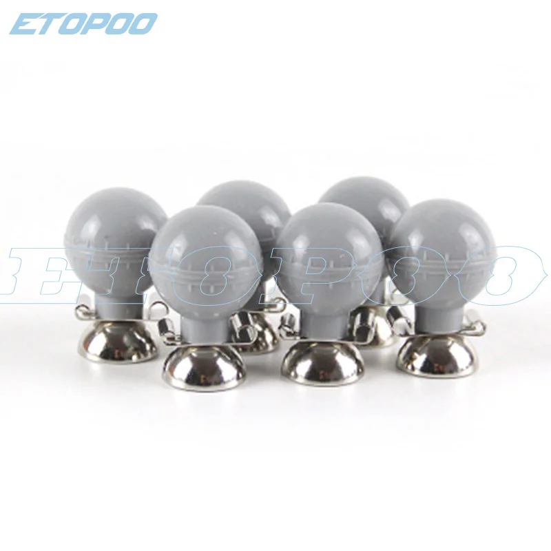 ECG machine lead wire accessories soft ball gray dual-use suction ball 3.0/4.0 universal chest electrode 6pcs/lot ecg lead wire