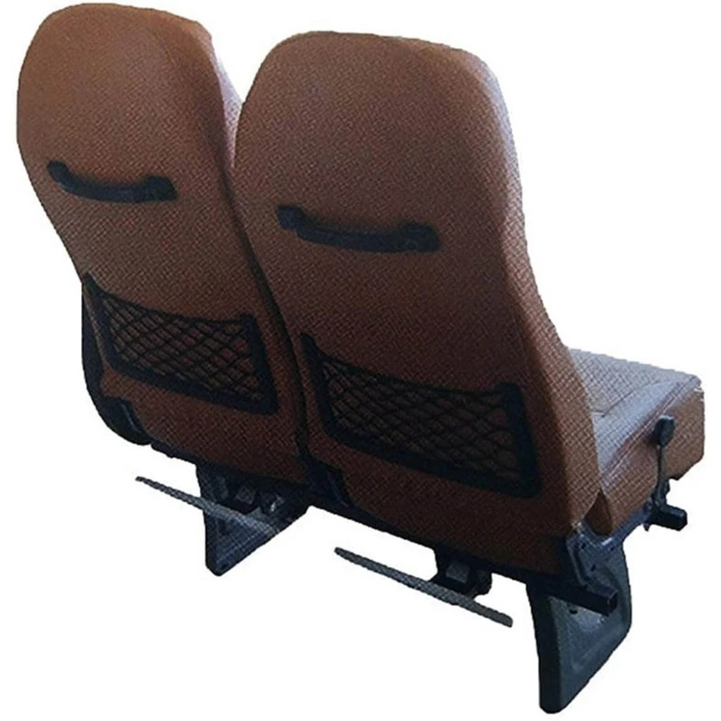 Car Net Bag with Screws for Secure Fit in Auto RV Home Marine Bus Seat Side Plastic Frame with Stretchable Mesh Net 1 Pc