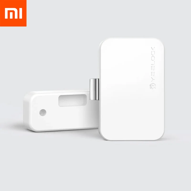 Новейший Xiaomi YEELOCK Умный Замок шкафа ящика без ключа Bluetooth приложение разблокировка Противоугонная защита для детей ящик безопасности файла переключатель - Цвет: white