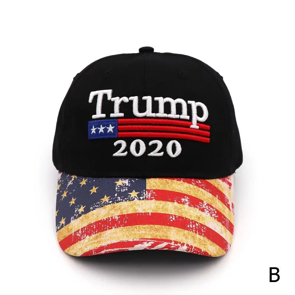1pc New Trump Hat President Make America Great Again MAGA Baseball Cap Cotton Nylon Hat Women Men 4 Styles - Цвет: Белый