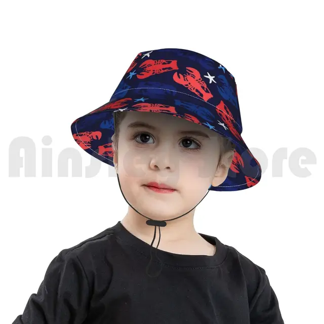Lobsters Pattern Sun Hat 1563 Bucket 