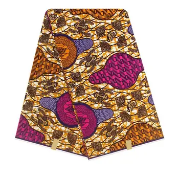 

6 Yards Authentic wax Fabric java craft Ankara Kitenge/Pagnes/Tissues Africain/ Lapa/Chitenge DF-223