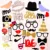 Photo Booth Реквизит Партии Маски Шляпа Усы Губы photobooth реквизит Свадьба Украшения День Рождения Favor funny photo booth