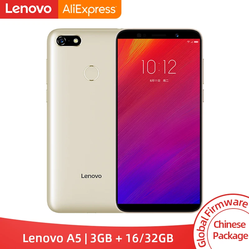  Global ROM Lenovo A5 3GB 16GB 32GB Smartphone MTK6739 Quad Core 5.45 inch Screen 4G LTE Phones 4000
