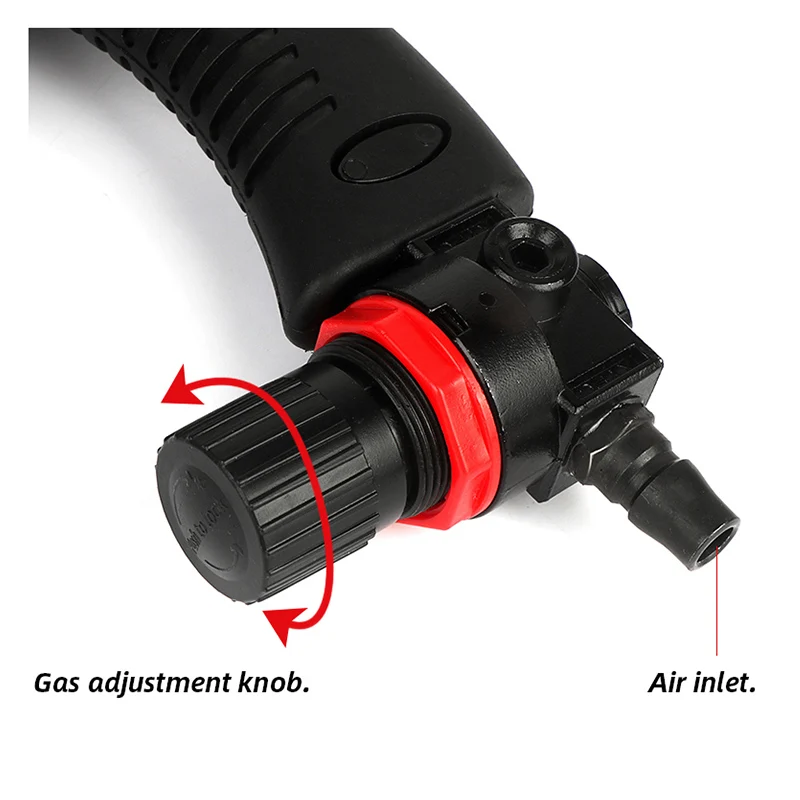 310ml Adjustable Pneumatic Glass Glue Gun Air Rubber Gun Tool Hard Glue Sealant Applicator Tool Caulking Gun Tool 6