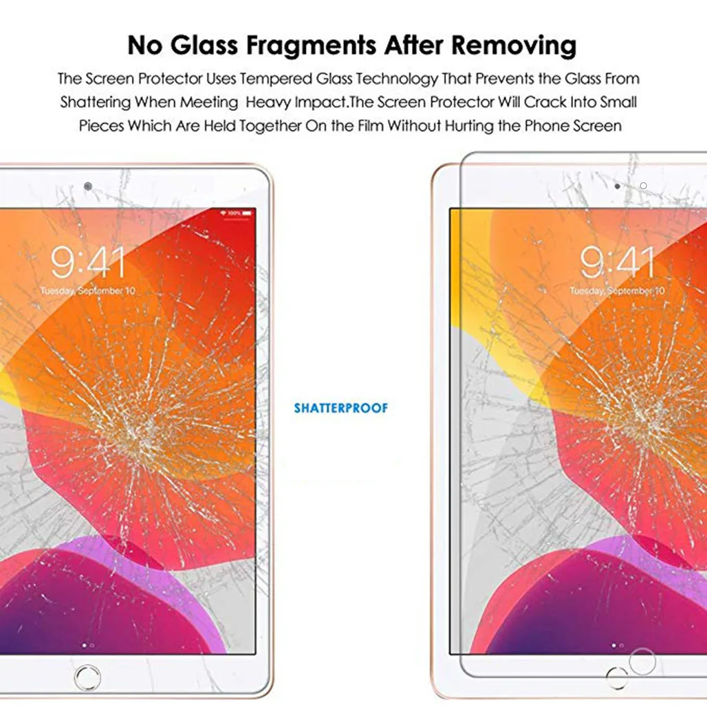 1,2PCSHD прозрачное закаленное стекло для iPad экран планшета защитная пленка для iPad 10,2 дюймов стекло защитная пленка# G1