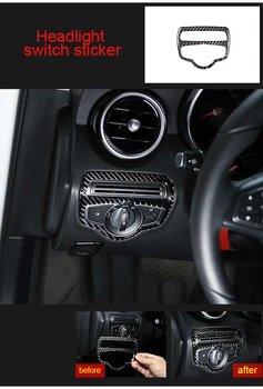 

Headlight Switch Sticker For Benz Glc Carbon Fiber 2015-2019 1pc