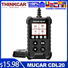 

THINKCAR Diagnostic Tool MUCAR CDL20 OBD2 Scanner Professional for Auto Check Engine Light DTC Lookup OBD 2 Escaner Automotriz