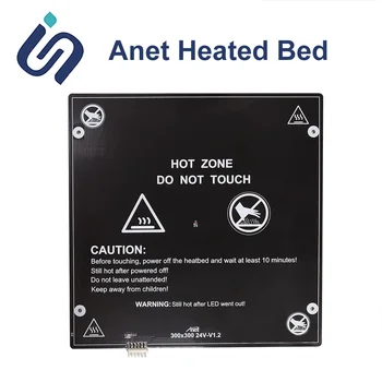 

Anet A6 A8 ET4 E10 E12 E16 12V/24V Aluminum MK3 Heated Bed Hotbed with cable 220*220mm/220*270/300*300 Hot bed 3D Printer Parts