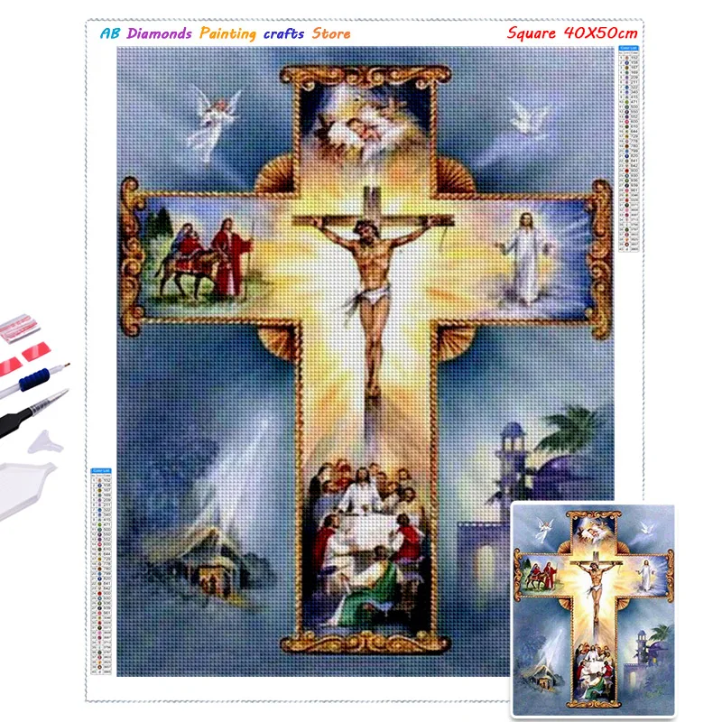 Diy Diamond Painting Jesus Photos Home Decor 5D Full Square/Round Diamont Embroidery Religion Cross Stitch Mosaic Handmade Gifts 