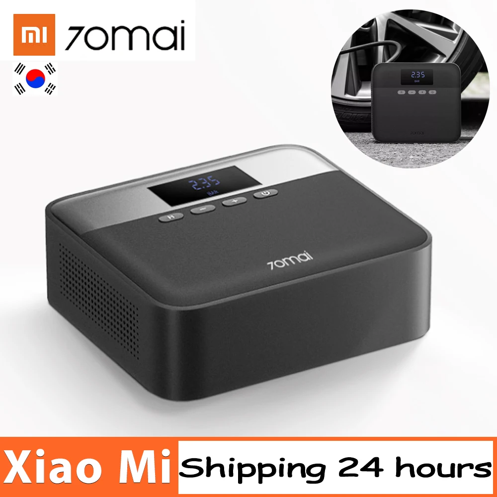 Воздушный компрессор Xiaomi 70mai 12 В портативный Электрический автомобильный
