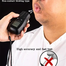 Цифровой алкоголь Тесты er со звуковым оповещением Портативный анализатор Алкотестер Тестер спирта дыхания детектор Профессиональный Тесты инструмент легко Применение