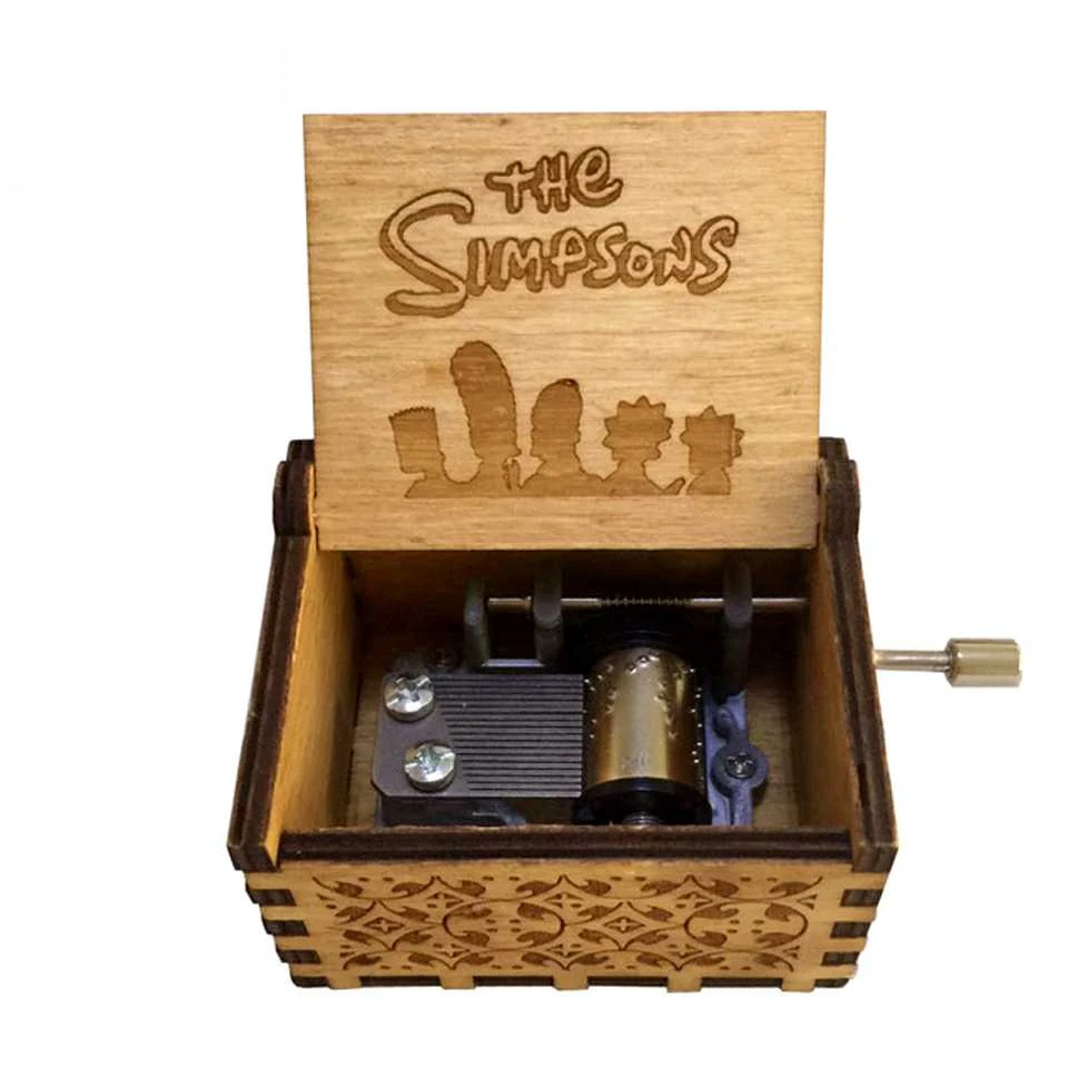 Горячая игра Тролль Музыкальная Коробка Подарок на день рождения старая деревянная резьба ручка коробка зарядка Музыкальная Коробка Zelda игровая тема музыка - Цвет: SS