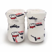 Baby Non Slip Toddler Shoes Winter Male Infant Female Infant Cotton Snow Boots Multicolor Cartoon Middle Tube Boots 0-18 Months 5