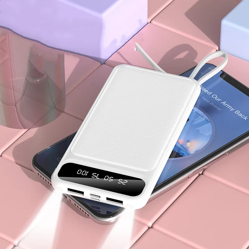 30000 мАч Внешний аккумулятор, внешний аккумулятор, USB светодиодный внешний аккумулятор, портативное зарядное устройство для мобильного телефона XiaomiMI с настольным телефоном