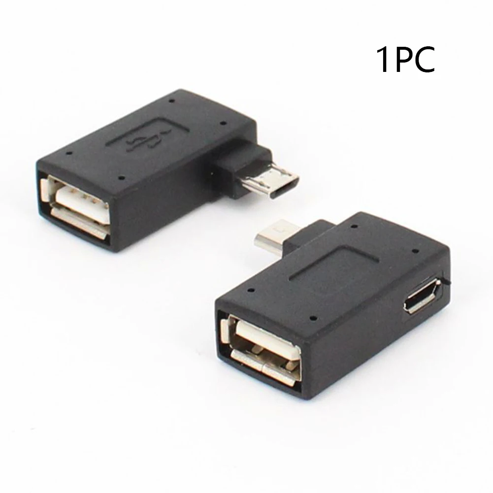 USB 2,0 Универсальный микро хост левый/правый угол конвертер OTG адаптер 90 градусов для телефона/планшета