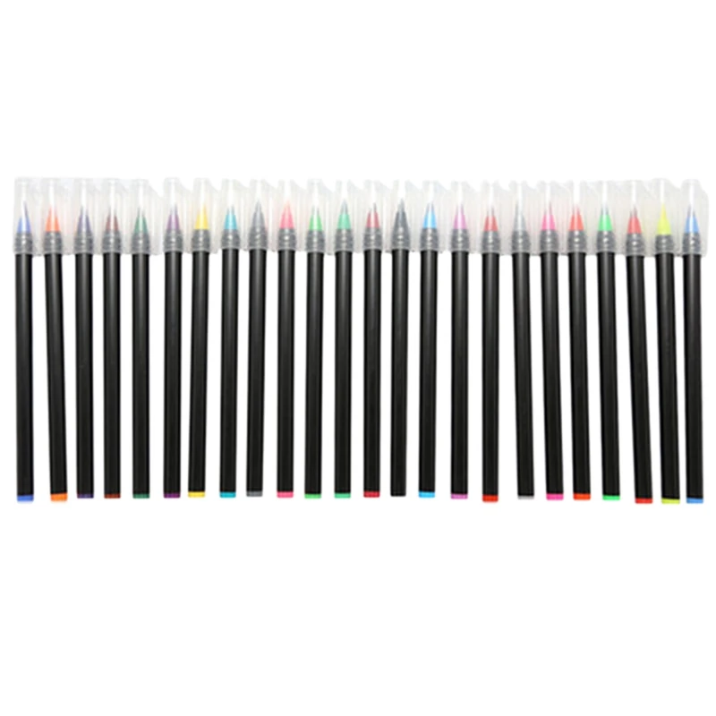 

24 Color Watercolor Brush Pens Painting Pens with Flexible Fiber Brush Tips for Drawing Coloring and Calligraphy