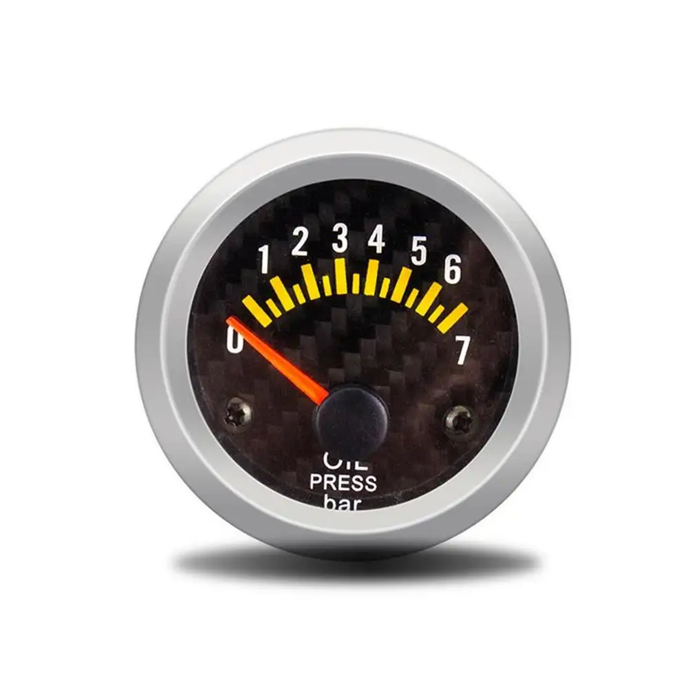 52 мм Лодка Автомобильный датчик температуры воды двигатель цифровой термометр Температура воды датчик Тахометр манометр Температура масла манометры - Цвет: Oil pressure gauge