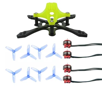 

Mini Indoor FPV Racer Frame 65mm w/ 2-4S Brushless CW CCW Motors 2540 2.5inch Propellers Kit Toothpick RC Racing Drone Accessory