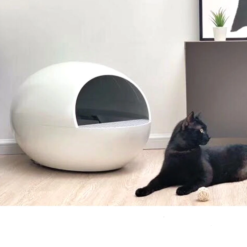 Akilli Tam Otomatik Kedi Cop Havzasi Anti Splash Kedi Tuvalet Akilli Elektrikli Temizlik Kedi Kum Kabi Kedi Yumurta Kurek Diski Cat Litter Boxes Aliexpress