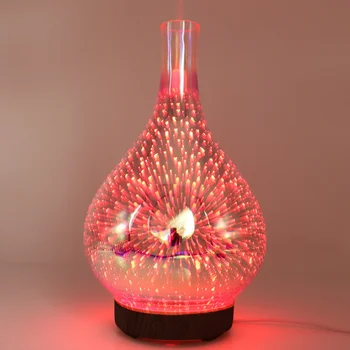 

Newest Humidifier Oil Diffuser 3D Glass Aromatherapy Mist Sprayer for Home Office Sleep