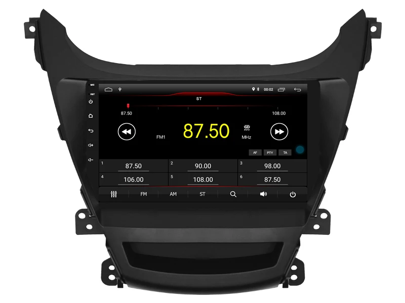 Автомобильный мультимедийный плеер 9 дюймов ips экран монитор gps магнитофон Bluetooth Android 9,0 для HYUNDAI Elantra- Авто Аудио