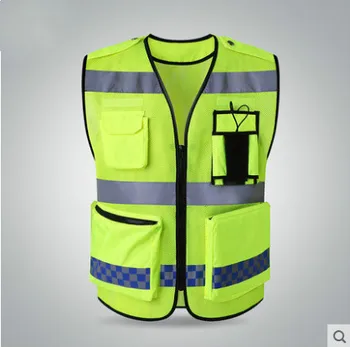 

Reflective vest warning security suit vest, road, traffic, high grade net breathable coat