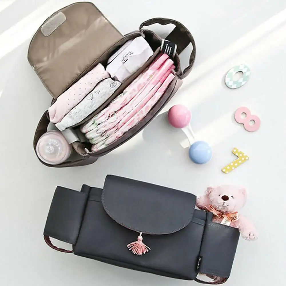 

Stroller Accessories Baby Pushchair Storage Organiser Bottle Holder Buggy Pram Stroller Mummy Bag Cup