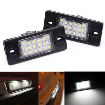 

1 Pair LED License Plate Lights 18-LED Halogen 3.03 x 1.22 Inches Bright