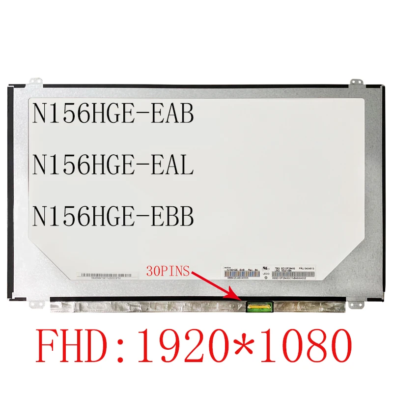 

15.6" Laptop Matrix Screen For Asus B156HTN03.7 HB156FH1-402 N156HGE-EAB N156HGE-EAL B156HTN05.2 LCD Replacement Display