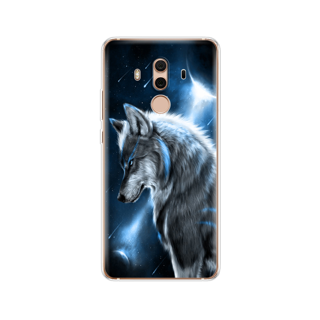 TPU Case For Huawei Mate 10 lite Printing Drawing silicon Phone Cases Cover For Huawei Mate 10 pro coque for mate 10