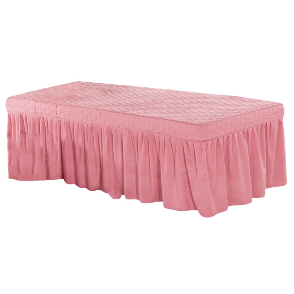 190x70cm Microfiber Cosmetic Mattress Valance Sheet Massage Table Skirt European Style for Cosmetic Beauty Salon Hotel Hospital