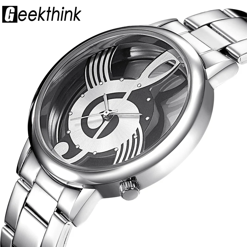 

GEEKTHINK Fashion Women Watch Luxury Brand Quartz Watch Casual Ladies Dress Stainless Steel Wristwatch Female Clock Reloj Mujer