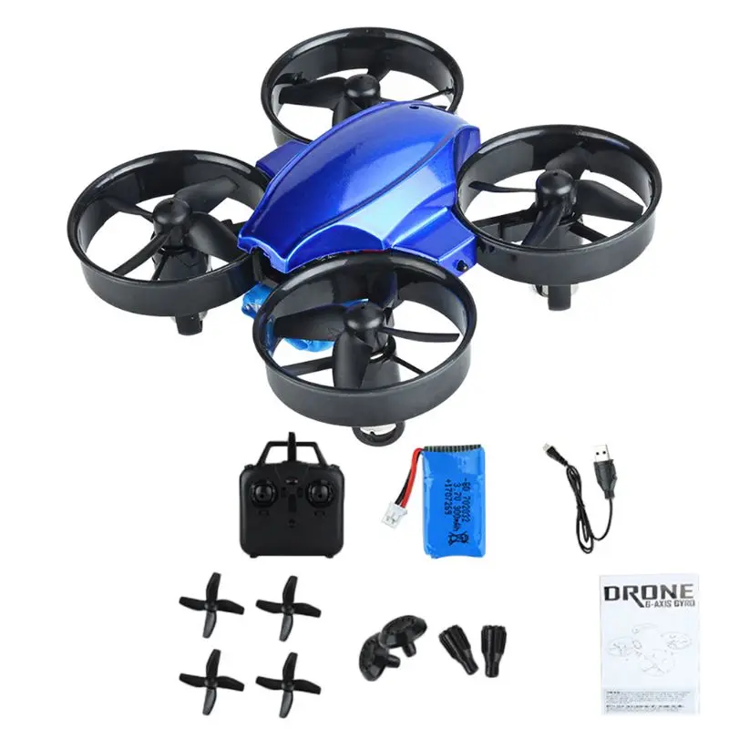 SG-100 мини-Квадрокоптер с дистанционным управлением Drone 2,4 ГГц 6-Axis Gyro 4CH 3D опрокидывания Безголовый вертолет для детей - Цвет: 3TT301221-BL
