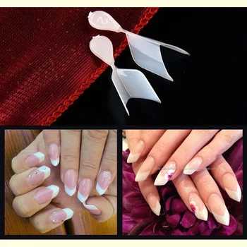 

Short Edge nail tips / Prism Edge French Nail Tips For DIY Nail art 506Pcs/ bag