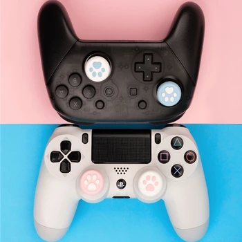 

For Nintendo Switch Pro Controller Case Cute Cat Paw Pro Gamepad Joystick Cover Grip Caps Replacement NS Game Accessories