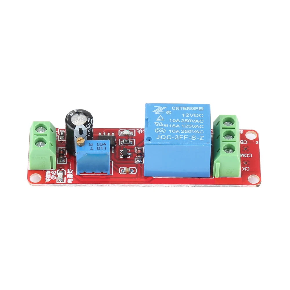 NE555 12V Pulse Generator Pulse Starter Duty Cycle Adjustable Timer Relay Switch Module Oscillator Square Wave Signal Generator
