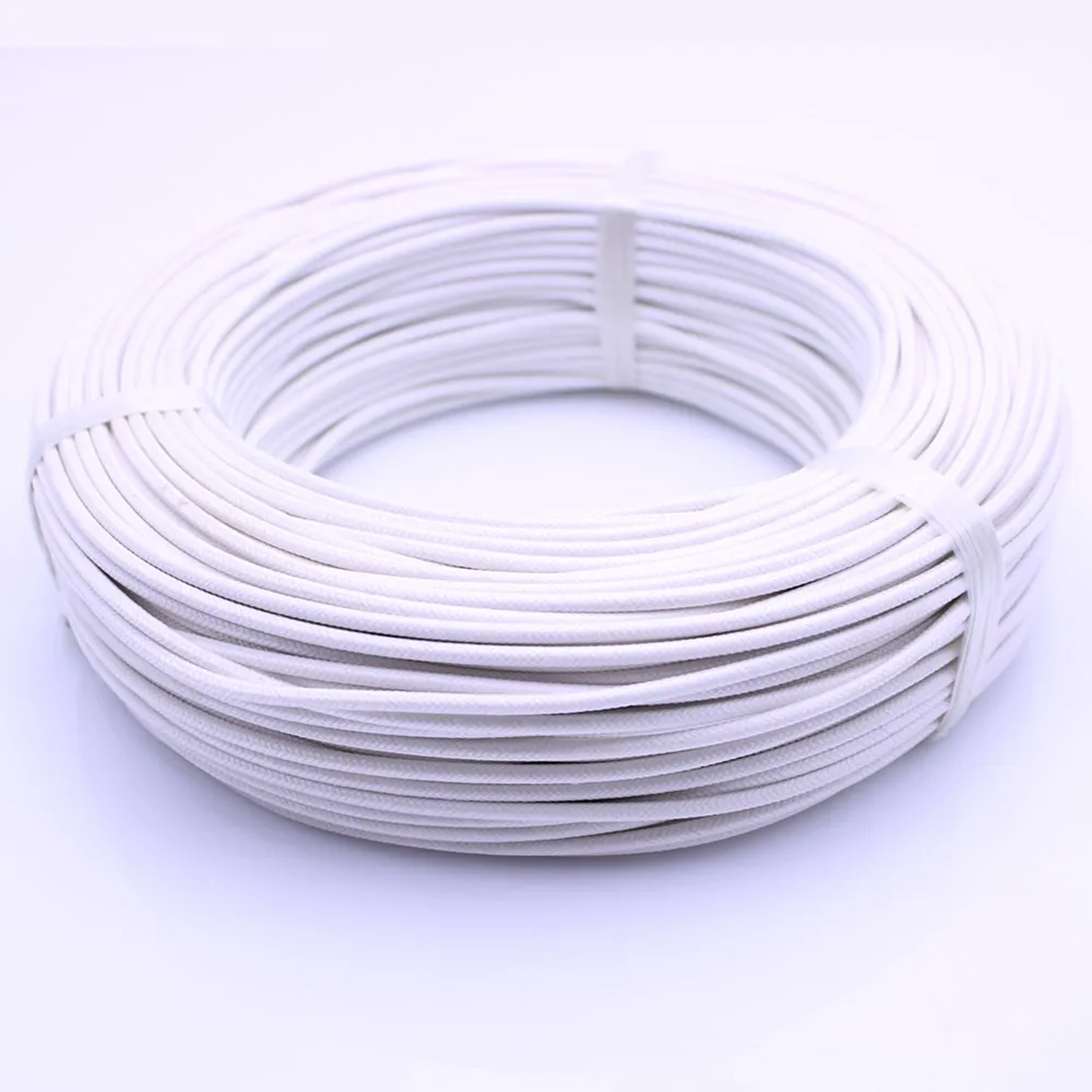 Термостойкий 300 °C Плетеный высокотемпературный силиконовый провод и кабель 0,3 мм 0,5 мм 0,75 мм 1,0 мм 1,5 мм 2,5 мм 4 мм 6 мм