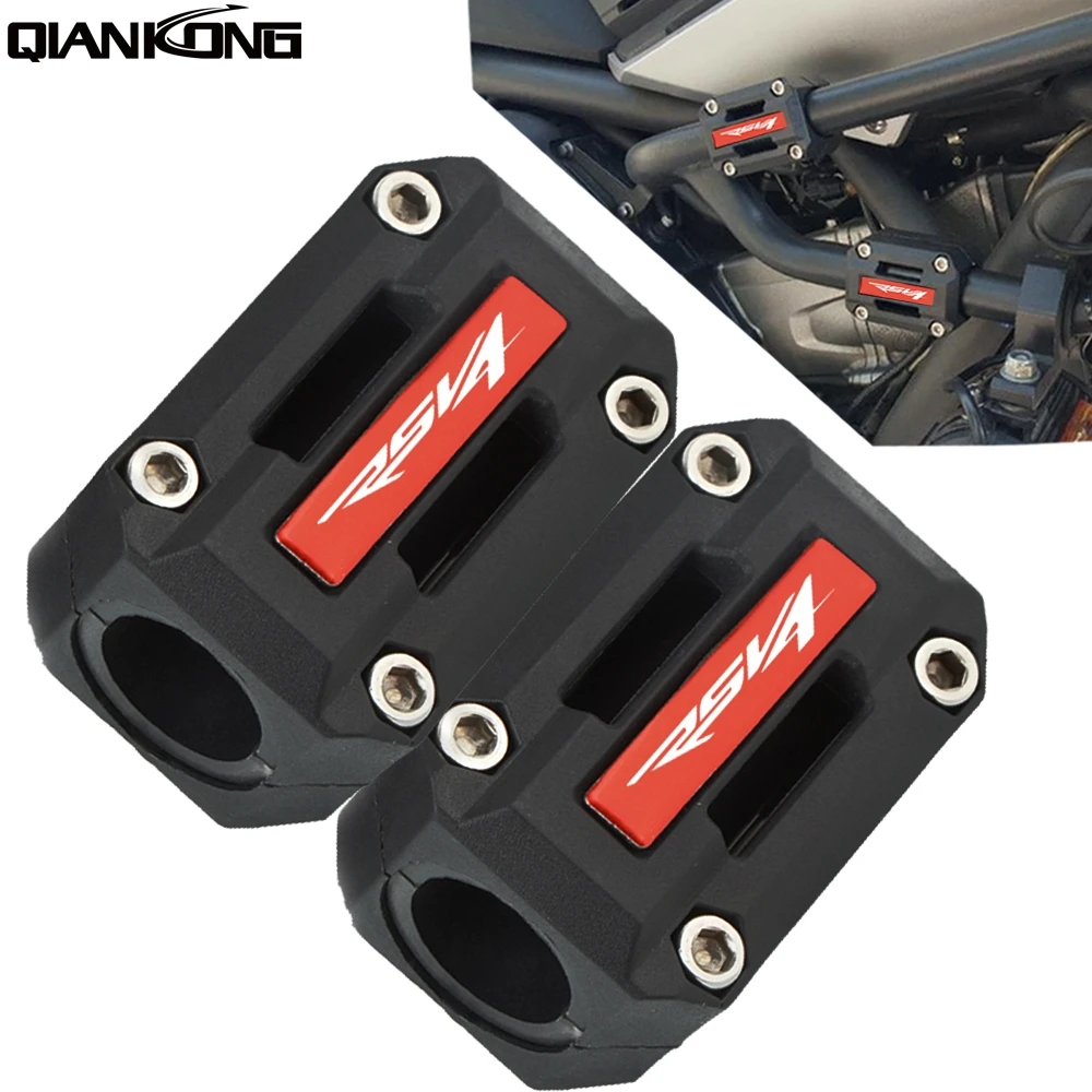 

For Aprilia RSV4 FACTORY RSV4R RSV4RR 2009-2019 22/25/28mm Motorcycle Engine Crash Bar Protection Bumper Decorative Guard Block