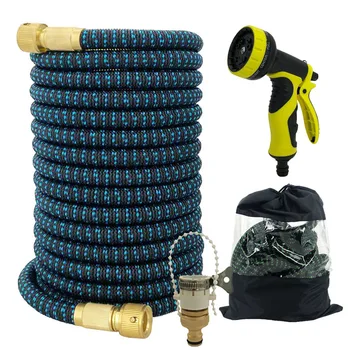 

Garden Irrigation Hoses, Drip System, Expandable, Flexible, With Tap Connector, High Pressure Car Wash Hose Cleaning Supplies
